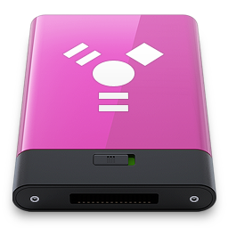 Pink Firewire W Icon 256x256 png
